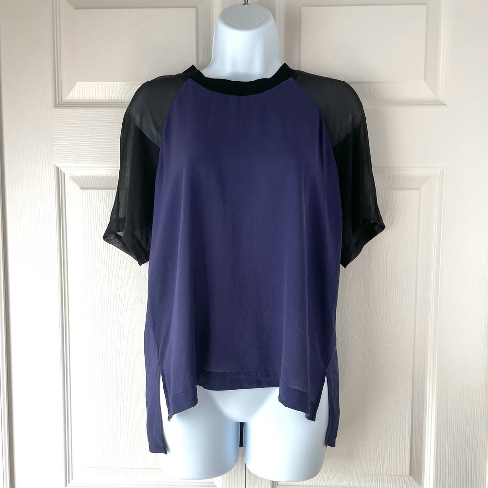 Madewell Raglan Sleeve Silk Top